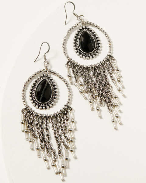 Image #1 - Idyllwind Women's Luna Black Earrings , Black, hi-res