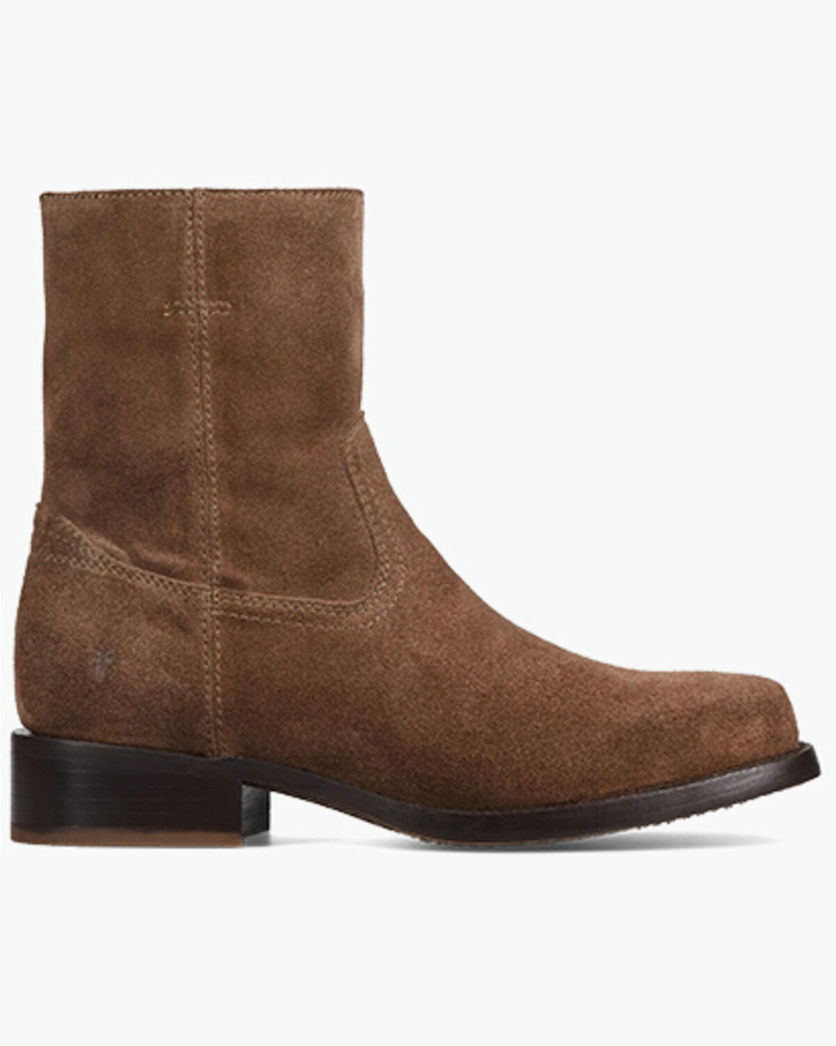Image #2 - Frye Men's Campus Inside Zip Casual Boots - Round Toe, Brown, hi-res
