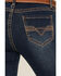 Image #4 - Panhandle Women's Dark Wash Mid Rise Bootcut Stretch Riding Jeans, Dark Wash, hi-res