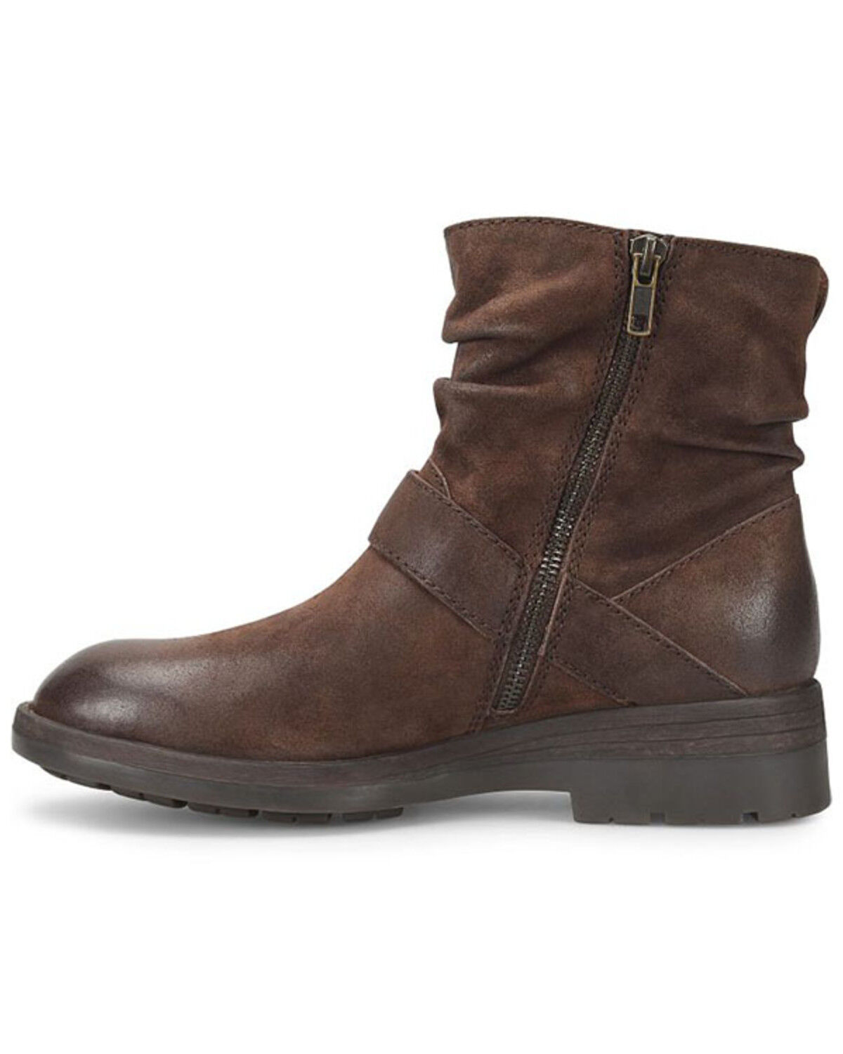 Image #3 - Born Women's Midway Moto Fashion Boots - Round Toe, Dark Brown, hi-res