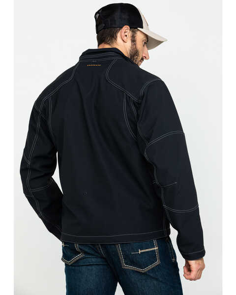 Image #2 - Ariat Men's Rebar Canvas Softshell Work Jacket , Black, hi-res