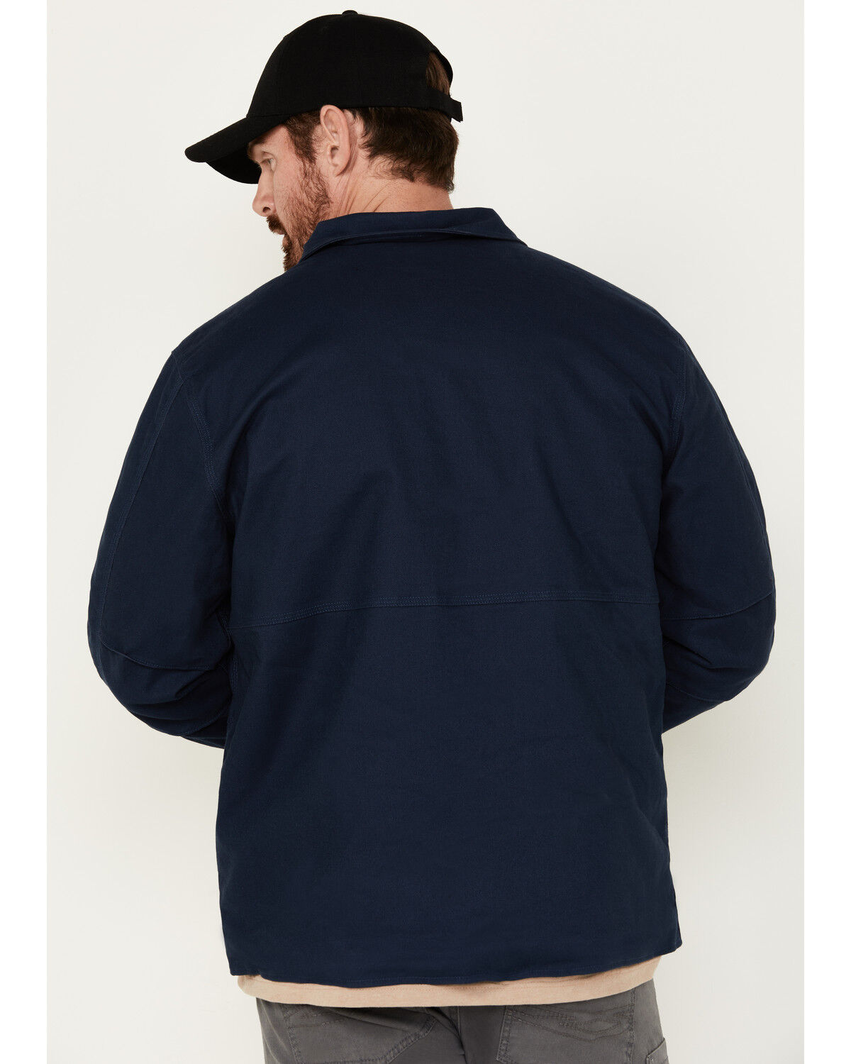 Image #4 - Hawx Men's Lined Chore Coat, Navy, hi-res