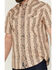 Image #3 - Moonshine Spirit Men's Victory Paisley Striped Short Sleeve Snap Western Shirt, Cream, hi-res