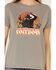 Image #3 - White Crow Women's This Country Needs More Cowboys Graphic Short Sleeve Tee, Charcoal, hi-res