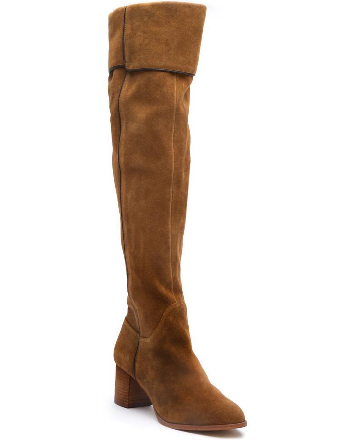 tan knee boots women's