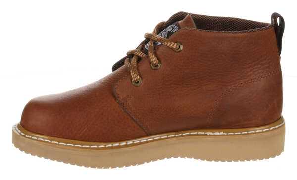 Image #10 - Georgia Boot Men's Farm and Ranch Chukka Work Boots - Round Toe, Brown, hi-res
