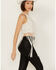 Image #2 - Rock & Roll Denim Women's Sleeveless Boot Stitch Fringe Tank, Natural, hi-res