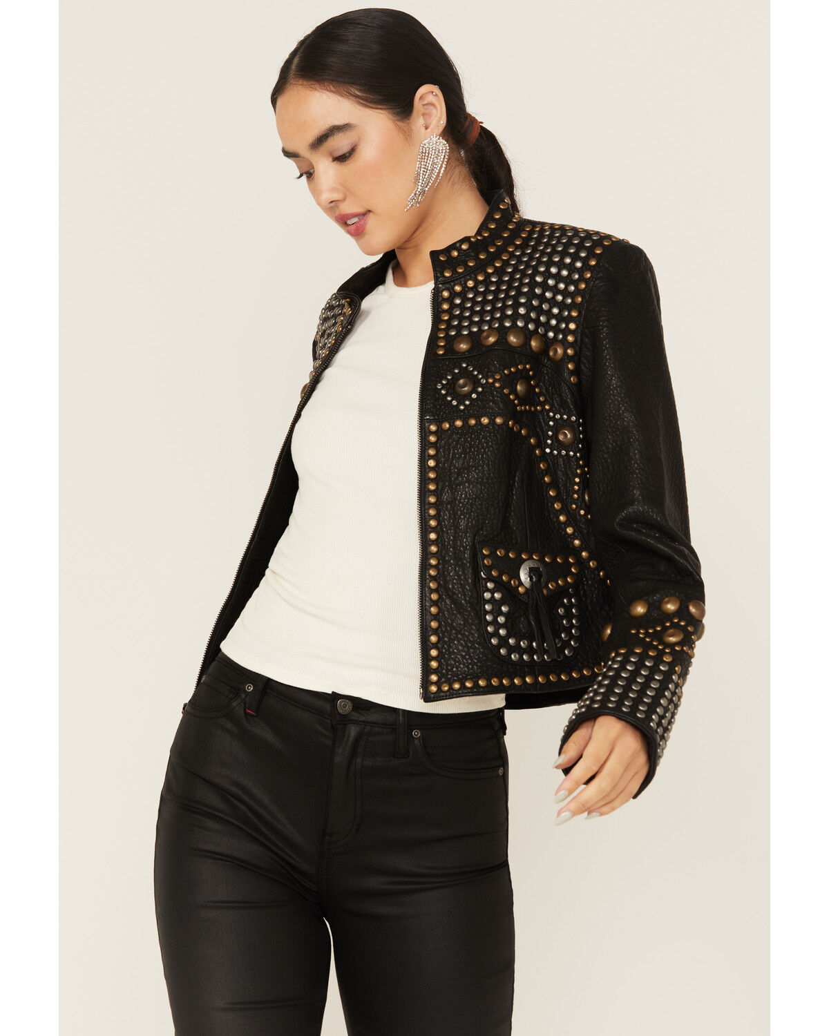 Image #1 - Double D Ranch Women's Chinga Chinga Jacket, Black, hi-res