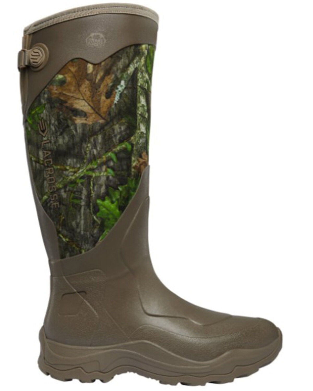 Image #1 - LaCrosse Men's 17" Alpha Agility Snake Boots - Round Toe, Moss Green, hi-res
