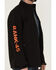 Image #3 - RANK 45® Men's Rodeo Logo Sleeve Zip-Front Softshell Jacket, , hi-res