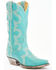 Image #1 - Caborca Silver by Liberty Black Women's Helga Stitch Western Boots - Snip Toe, Blue, hi-res
