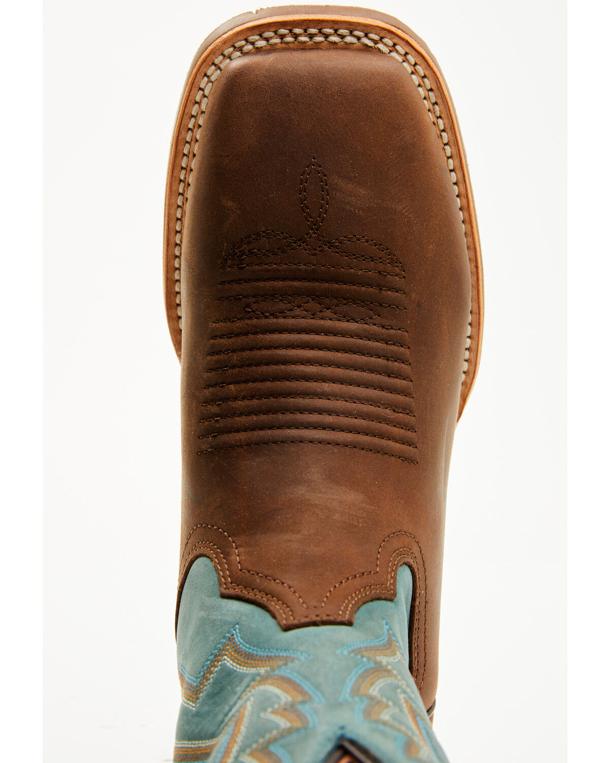 Image #6 - Dan Post Men's Leighton Western Boots - Broad Square Toe, Brown, hi-res