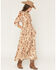 Image #4 - Shyanne Women's Horse Print Chiffon Maxi Dress, Coffee, hi-res