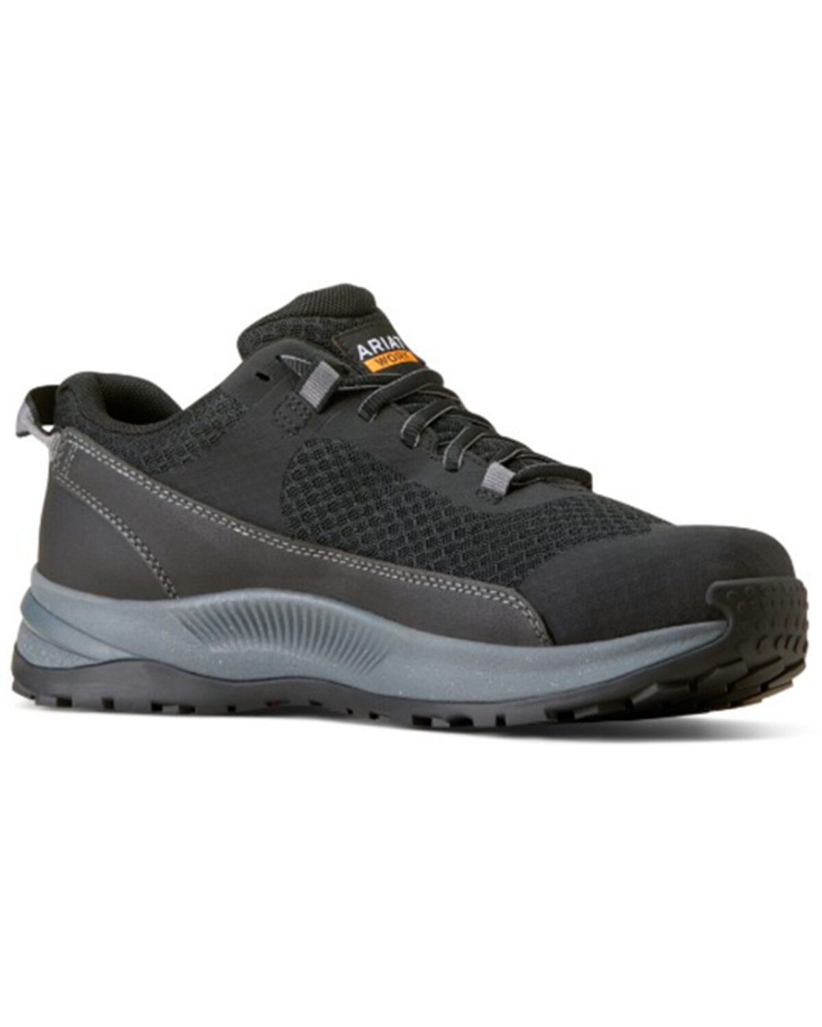 Image #1 - Ariat Men's Outpace Shift Work Shoes - Composite Toe, Black, hi-res