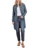 Image #3 - Stetson Women's Medium Wash Long Sleeve Embroidered Snap Denim Mini Dress, Medium Wash, hi-res
