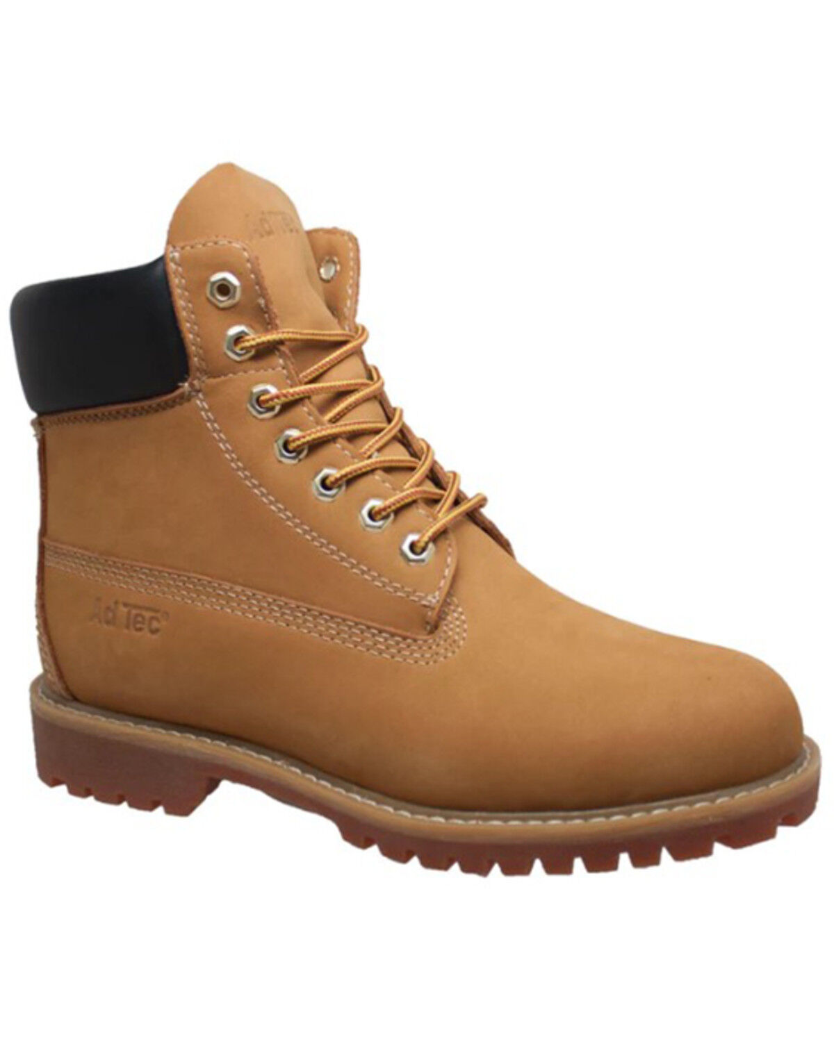 Image #1 - AdTec Women's 6" Waterproof Work Boots - Steel Toe, Tan, hi-res
