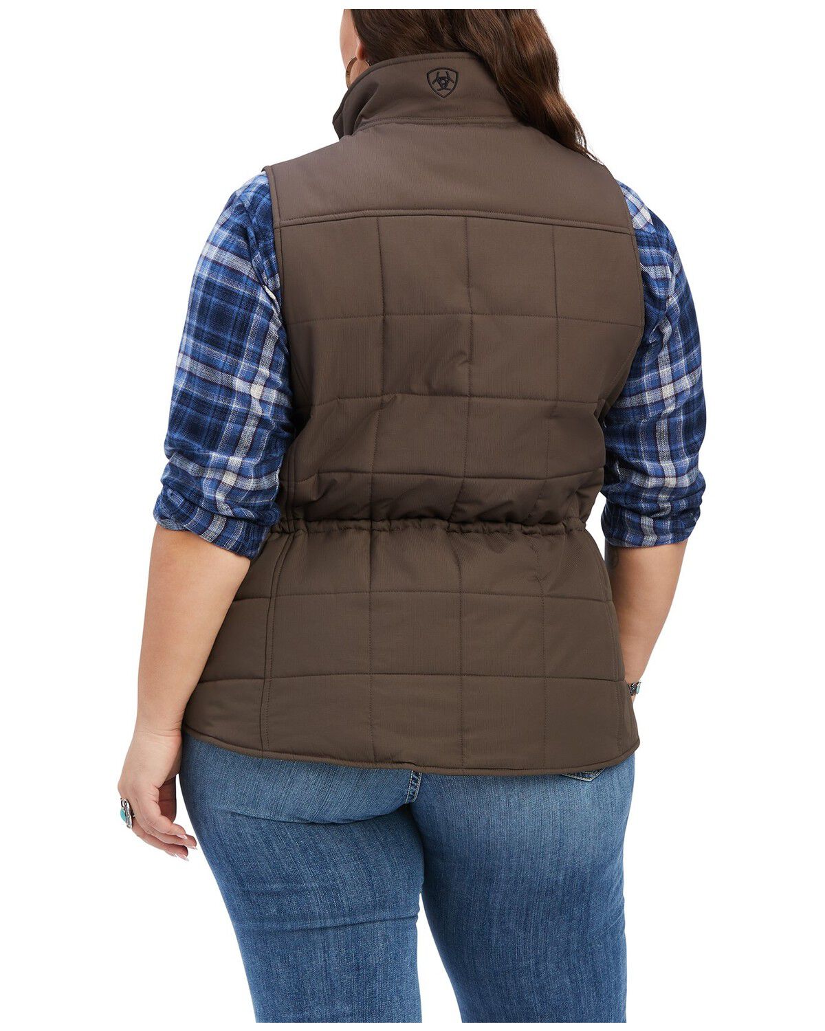 Image #2 - Ariat Women's Crius Insulated Vest - Plus, Brown, hi-res