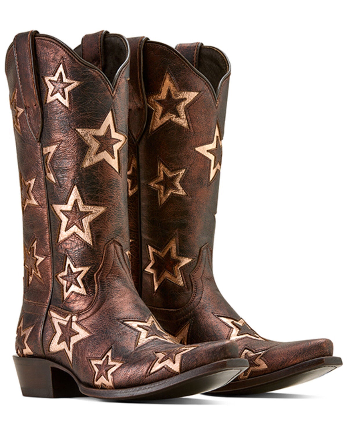 Image #2 - Ariat Women's Hazen Western Boots - Snip Toe, Bronze, hi-res