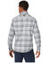 Wrangler ATG Men's All-Terrain Grey Plaid Hike-To-Fish Long Sleeve Button-Down Western Shirt , Grey, hi-res