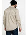 Image #2 - Wrangler Men's FR Plaid Print Long Sleeve Snap Work Shirt, Khaki, hi-res