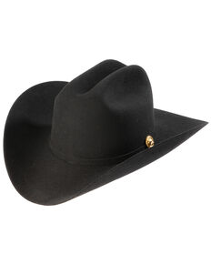 Larry Mahan 5X Los Tigres Del Norte Black Felt Cowboy Hat , Black, hi-res