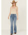 Image #2 - Idyllwind Women's Medium Wash Outlaw High Rise Super Flare Stretch Denim Jeans, Medium Wash, hi-res