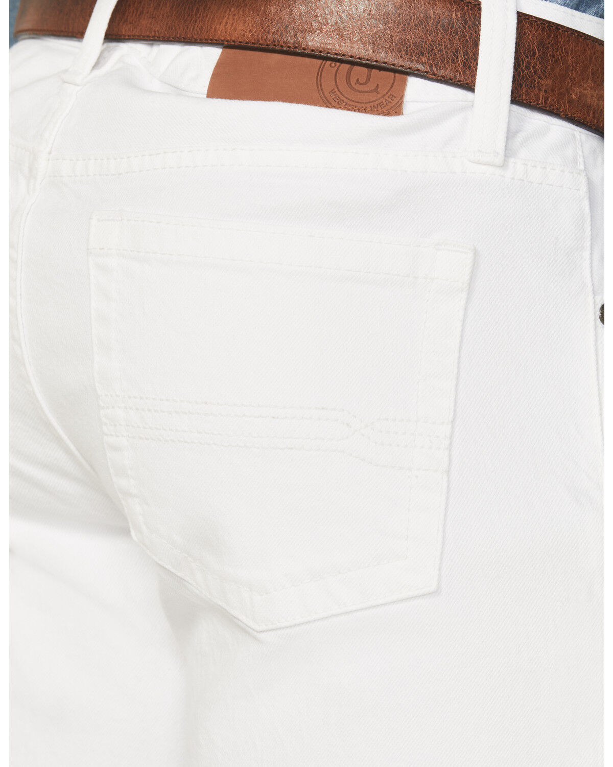 Image #4 - Cody James Men's Jackson Slim Straight Stretch Denim Jeans, White, hi-res