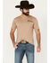 Image #2 - Coors Men's Banquet Bull Rider Short Sleeve Graphic T-Shirt, Sand, hi-res