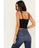 Image #5 - Idyllwind Women's Jessamine Embroidered Smocked Back Crop Top, Black, hi-res