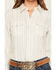 Image #3 - Wrangler Retro Women's Boot Barn Exclusive Striped Long Sleeve Pearl Snap Flannel Shirt, Blue, hi-res