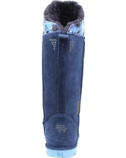 Image #5 - Superlamb Women's Foldable Cuff Pull On Casual Boots - Round Toe, Blue, hi-res