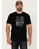 Image #1 - Moonshine Spirit Men's Tequila Floor Stacked Graphic Short Sleeve T-Shirt , Black, hi-res