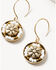 Image #2 - Lainey Wilson Women's Beaded Earring Set - 3 Piece, Gold, hi-res