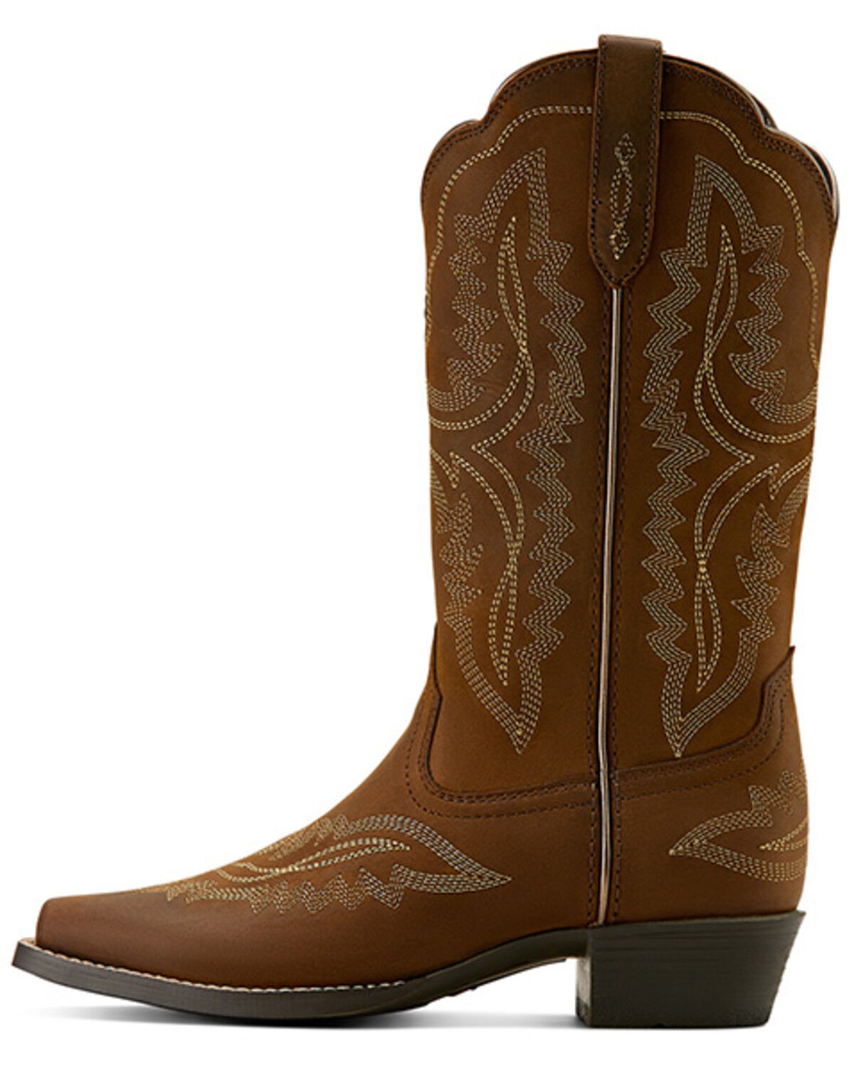 Image #2 - Ariat Girls' Casanova Western Boots - Snip Toe, Distressed Brown, hi-res