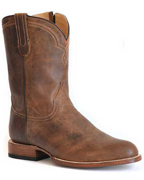 Stetson Men's Rancher Boots - Round Toe , Brown, hi-res