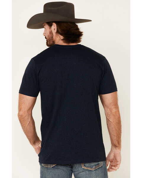 Cody James Men's Desert Bull Skull Graphic Short Sleeve T-Shirt , Navy, hi-res