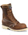 Image #1 - Carolina Men's 8" Moc Work Boots - Steel Toe, Dark Brown, hi-res