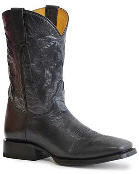 Roper Men's Parker Marbled Western Boots - Square Toe , Black, hi-res