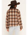 Image #4 - Ashley Women's Plaid Print Jacket, Cream/brown, hi-res
