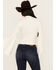 Image #4 - Shyanne Women's Rib Knit Mock Neck Bell Sleeve Top, Cream, hi-res