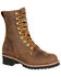 Image #1 - Georgia Boot Men's Waterproof Insulated Logger Work Boots - Steel Toe, Brown, hi-res