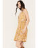 Image #2 - Wild Moss Women's Smocked Waist Cami Dress, Mustard, hi-res