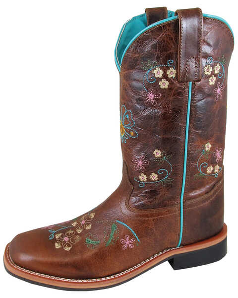 Image #1 - Smoky Mountain Women's Floralie Western Boots - Square Toe, , hi-res