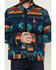 Image #3 - RANK 45® Men's Twill Southwestern Print Jacket , Dark Blue, hi-res