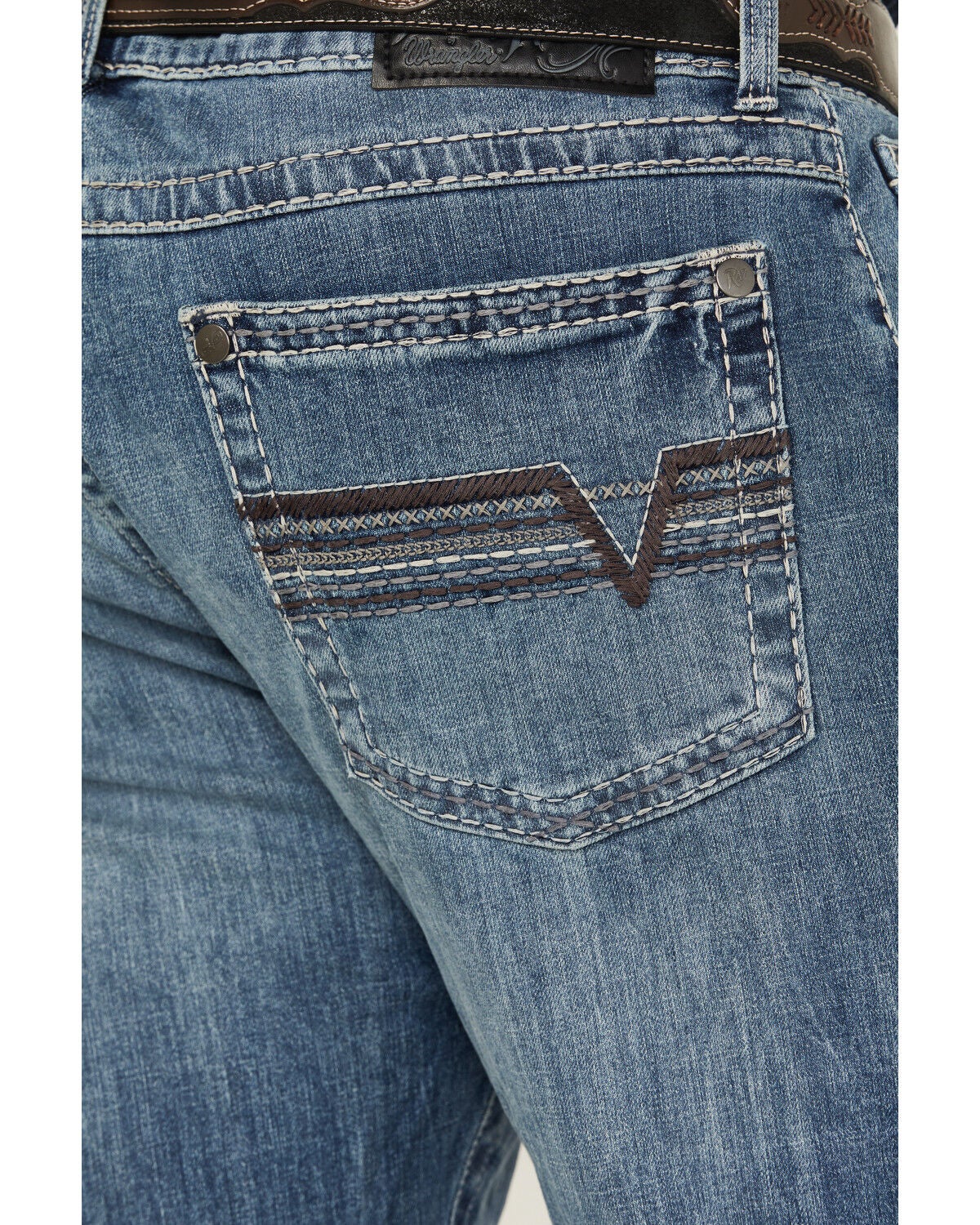 Rock 47 by Wrangler Men's Sand Springs Medium Wash Slim Bootcut