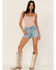 Image #1 - Lee Women's Dealers Choice Vintage Modern High Rise Cut Off Shorts, Blue, hi-res
