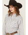 Image #3 - Cowboygirl by Jenna Paulette Women's Wallpaper Long Sleeve Pearl Snap Western Shirt, Blue, hi-res