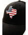 Image #2 - Howitzer Men's Texas Star & Stripes Patch Mesh Back Baseball Cap, Black, hi-res