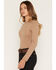 Image #2 - Forge Workwear Women's FR Solid Long Sleeve Work Shirt, Khaki, hi-res