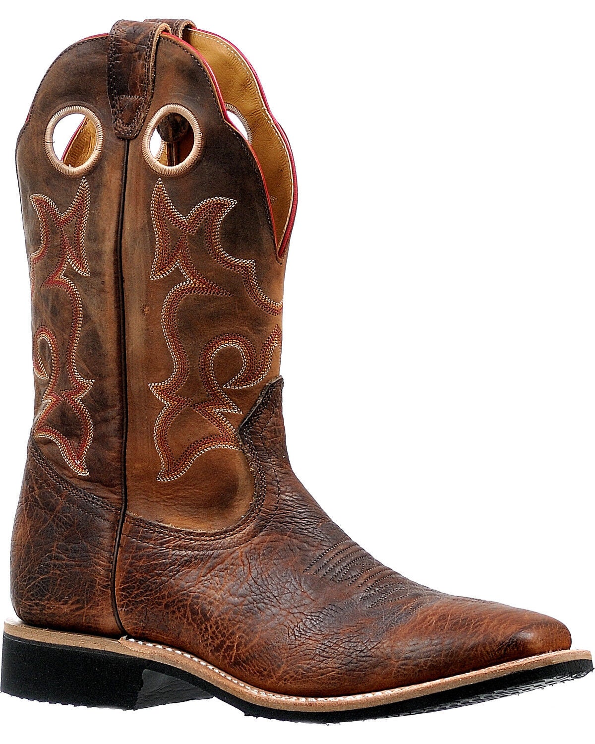 Boulet Men's Virginia Mesquite Stockman Cowboy Boots - Square Toe, Brown, hi-res